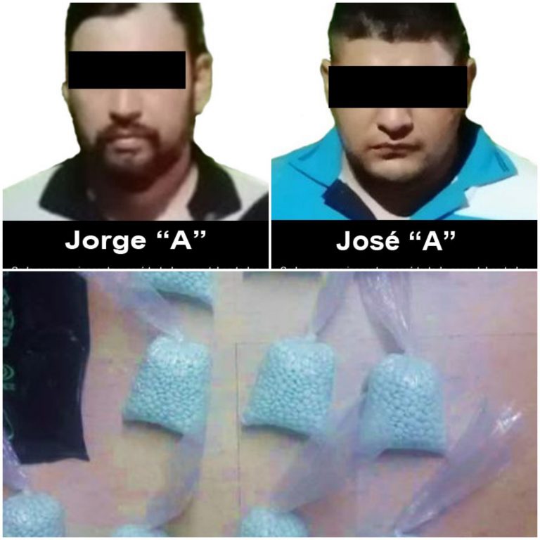 Vinculan a proceso a dos personas por transporte de 10 mil pastillas de fentanilo.