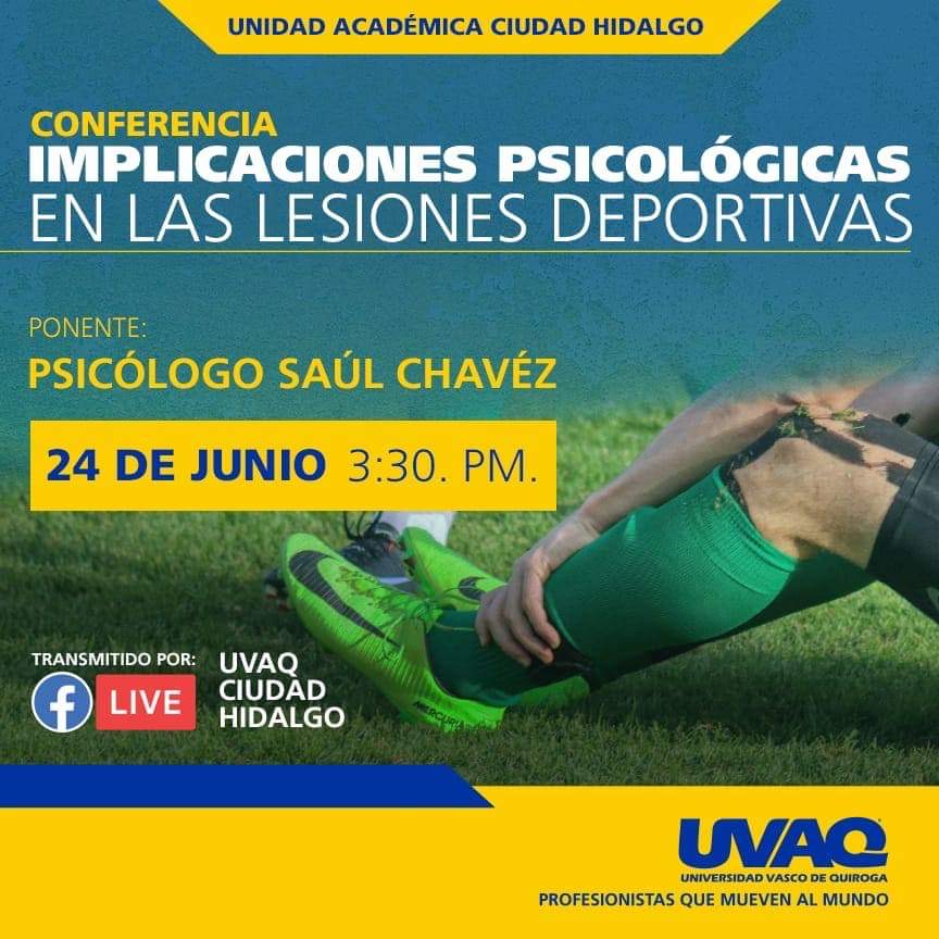 La UVAQ impartirá la conferencia “implicaciones psicológicas en las lesiones deportivas”