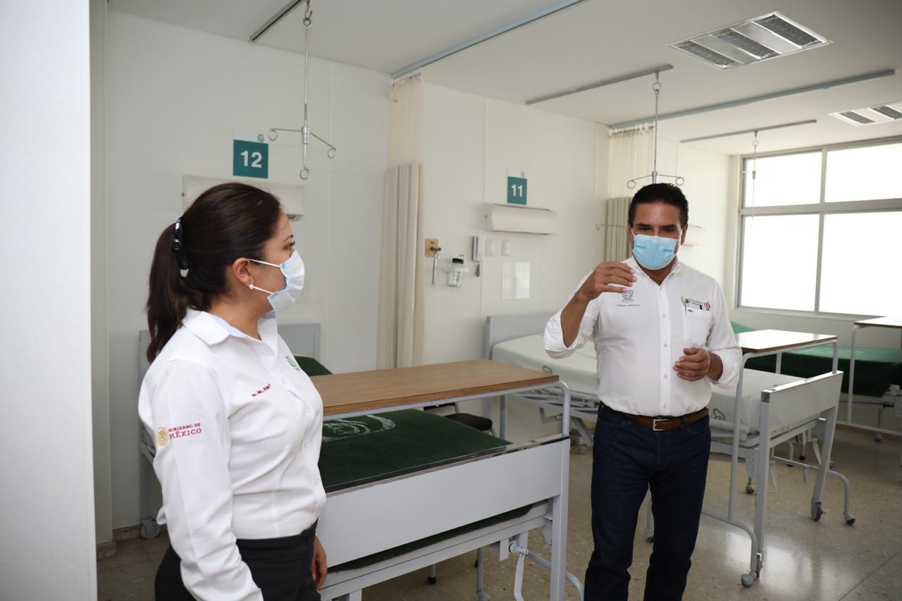 Visita Gobernador Hospital Rural del IMSS en Huetamo