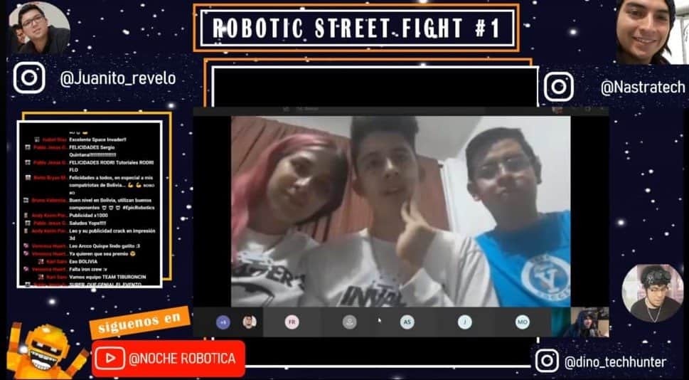 Estudiantes del ITSCH obtuvieron 2do. lugar en el concurso Robotic Street Fight Virtual # 1