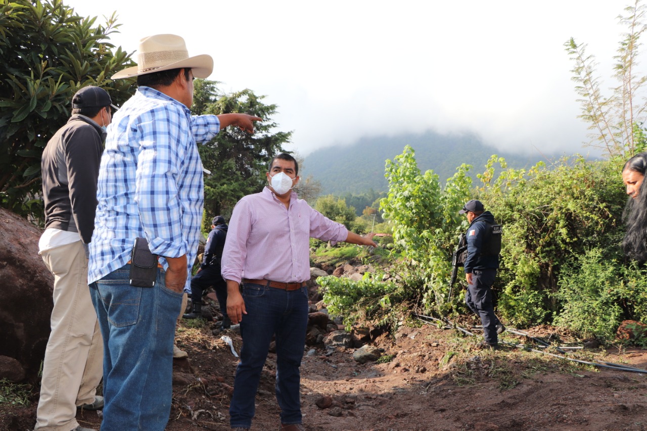 Atiende Gobierno de Zitácuaro afectaciones por deslave del Cerro Cacique