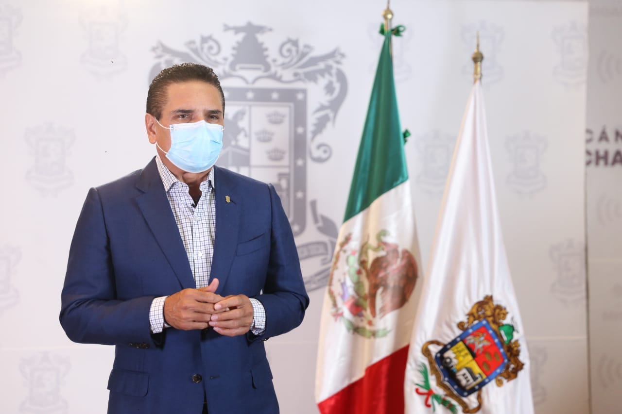 Michoacán tiene rumbo, pero el peligro por COVID-19 sigue presente: Silvano Aureoles.