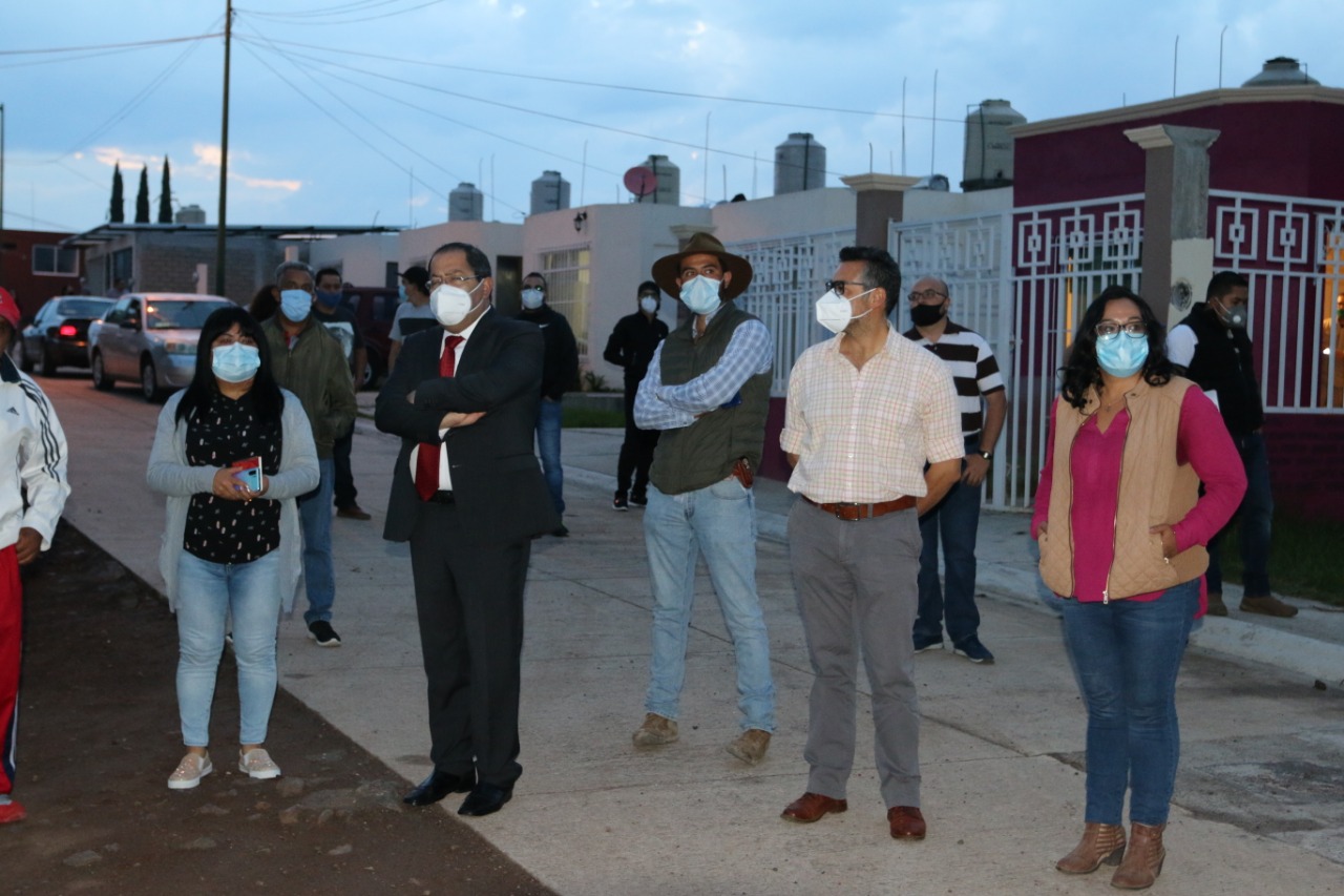 José Luis Téllez se reunió con vecinos del Fraccionamiento Patriotismo y la Col. Morelos