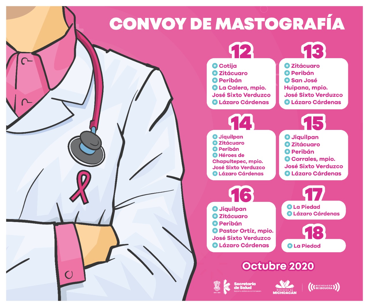 Atenderá Campaña de Mastrografía a mujeres de comunidades rurales en Zitácuaro