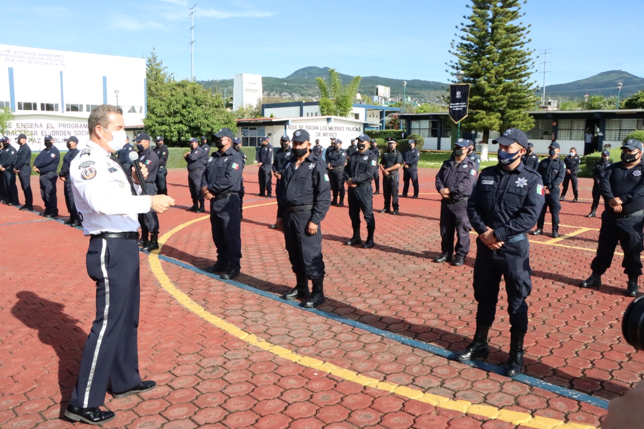 Continúa la formación policial de elementos de 30 municipios