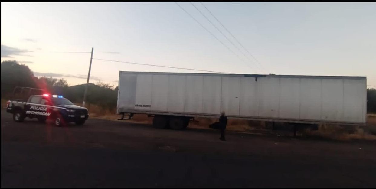 Recupera SSP caja de trailer con reporte de robo, en Maravatío