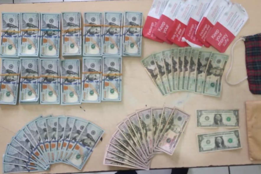 Asegura SSP a uno en posesión de más de 67 mil dólares, al no acreditar su procedencia