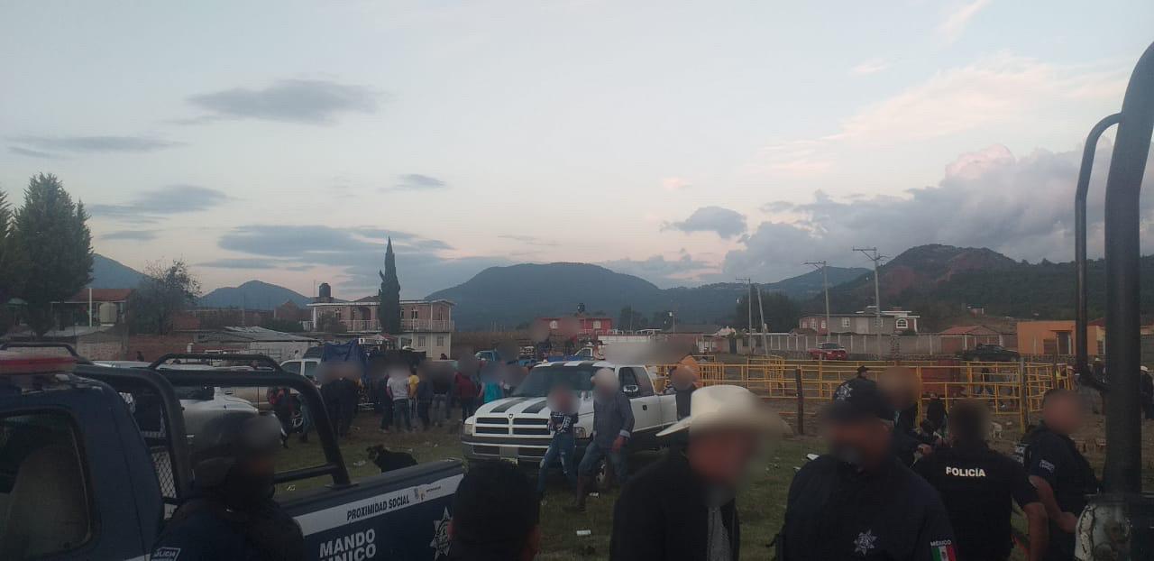 Desactiva SSP jaripeo y asegura a 8 personas por alteración del orden público