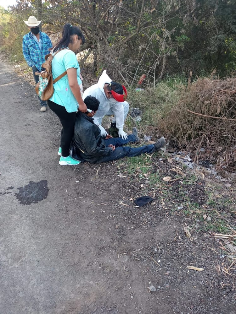 Una persona resultó lesionada al caer de una motocicleta