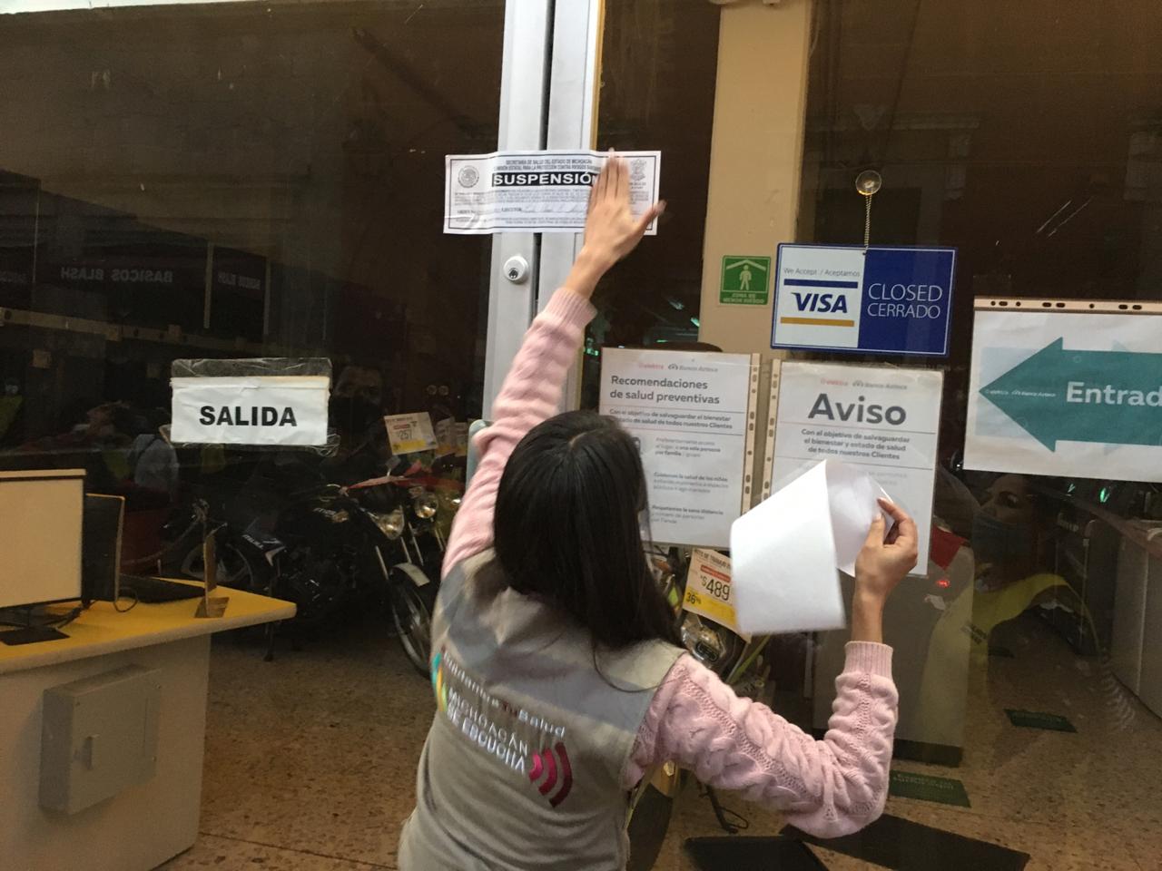 Han suspendido guardianes de la Salud 340 establecimientos en el estado