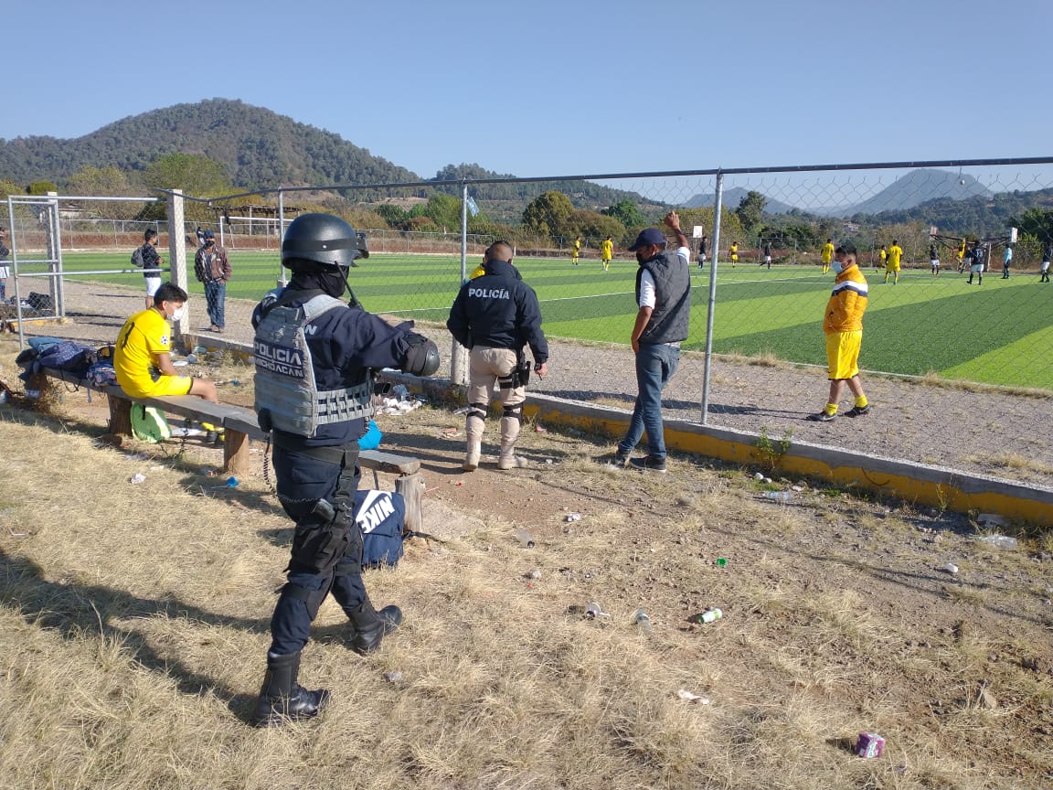 Policía de Zitácuaro suspenden dos actividades deportivas en Zitácuaro.