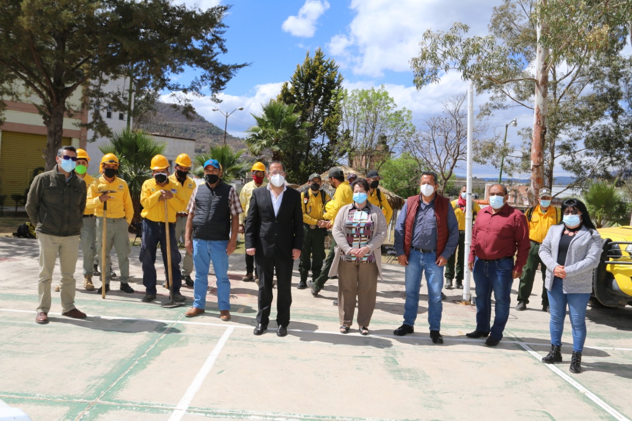 José Luis Téllez dio el arranque oficial de las actividades de las Brigada Municipal contra Incendios Forestales