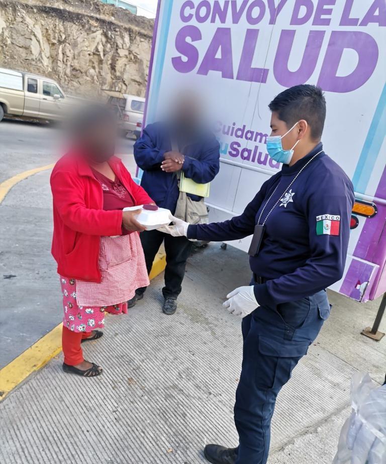 Continúa SSP con donación de alimentos en apoyo a familiares de pacientes COVID-19