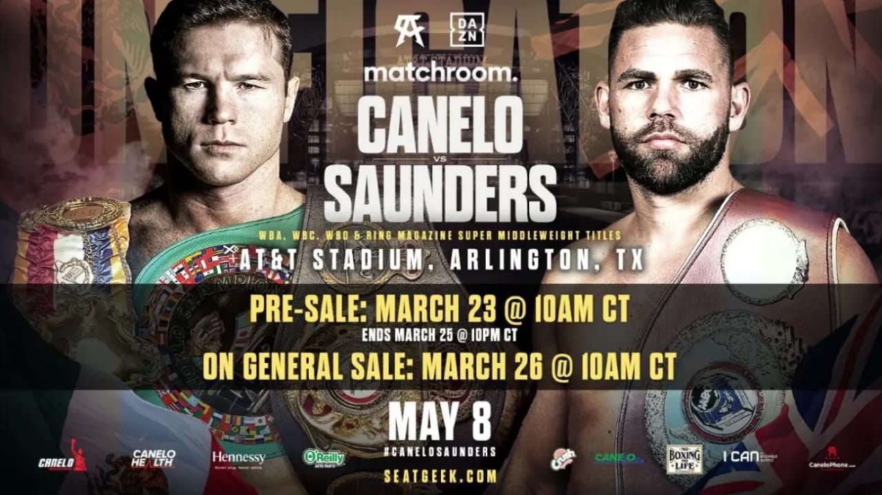 Gran expectativa ante la pelea del mexicano Saúl ‘Canelo’ Álvarez y el británico Billy Joe Saunders