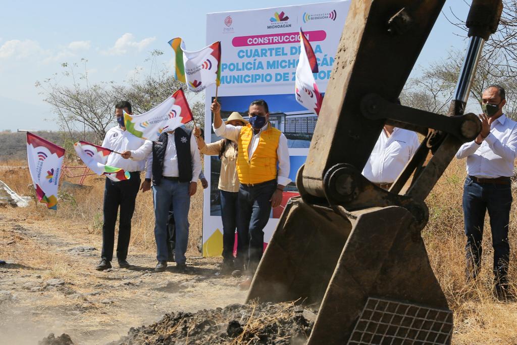Arranca Gobernador construcción de cuarteles de Policía Michoacán en Zamora y La Piedad