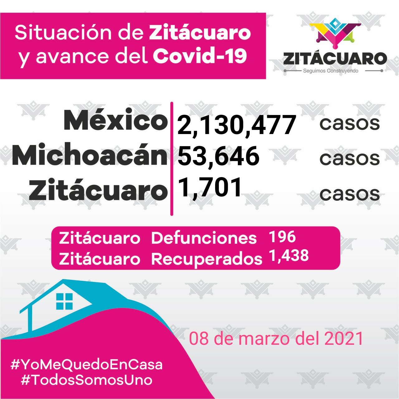 Zitácuaro en bandera amarilla