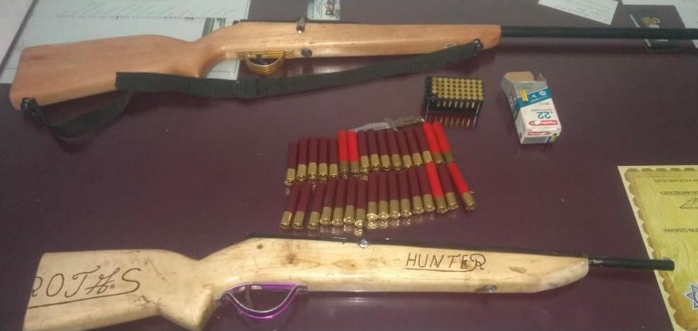 En Zacapu, detiene SSP a uno en posesión de dos armas de fuego y cartuchos