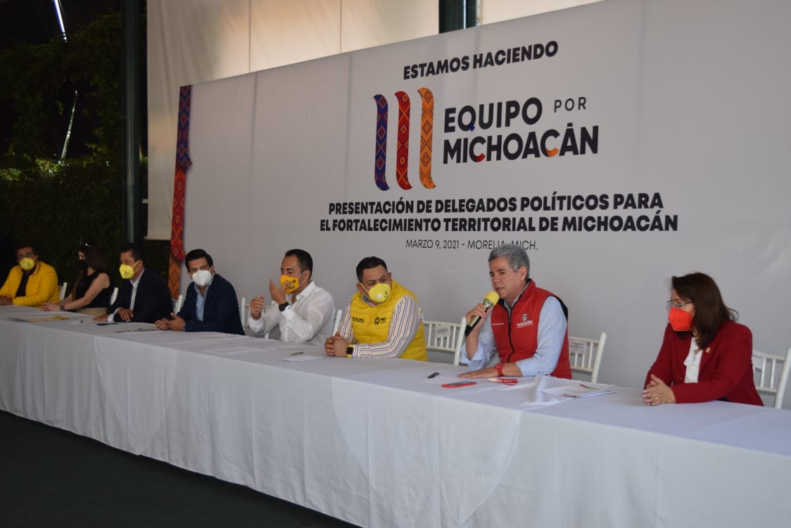 Presencia de líderes nacionales del PRI-PAN-PRD fortalece el Equipo por Michoacán: Jesús Hernández Peña
