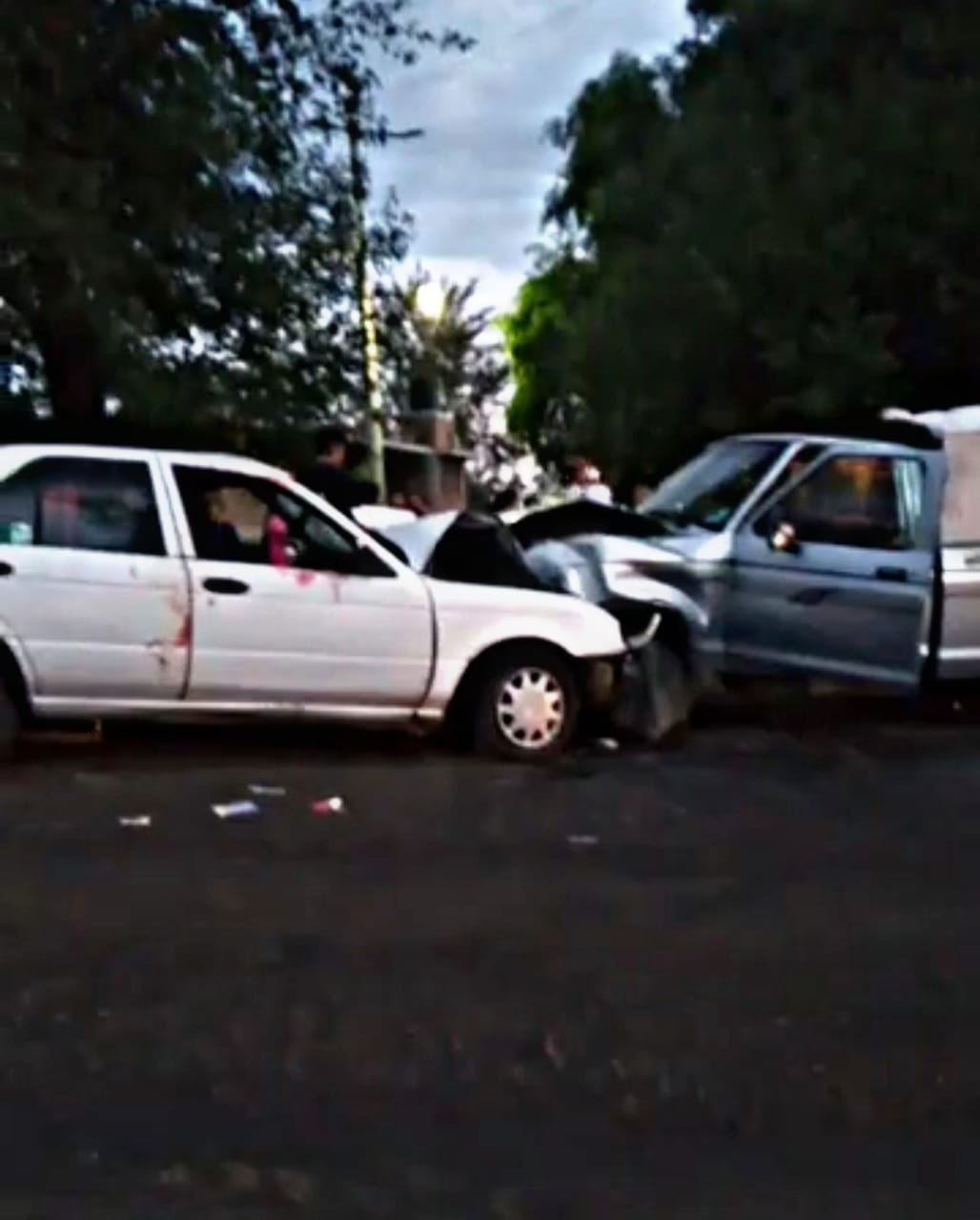 7 personas resultaron lesionadas en choque automovilístico en la carretera Irimbo – Cd. Hidalgo