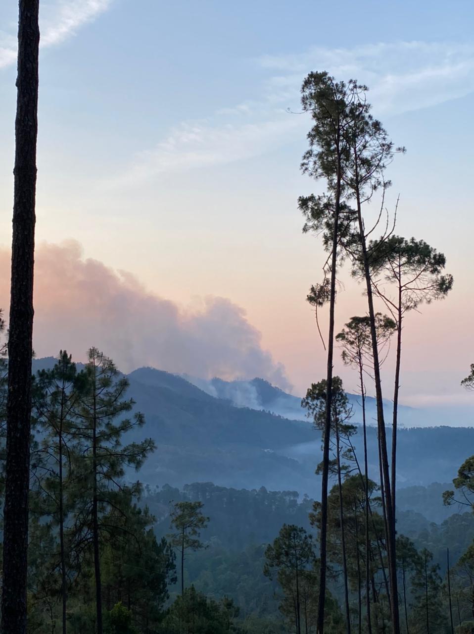 Advierte Alcalde de Hidalgo que si no llega Aeronave para apagar el incendio en Las Joyita se cerrará la Carretera México – Morelia