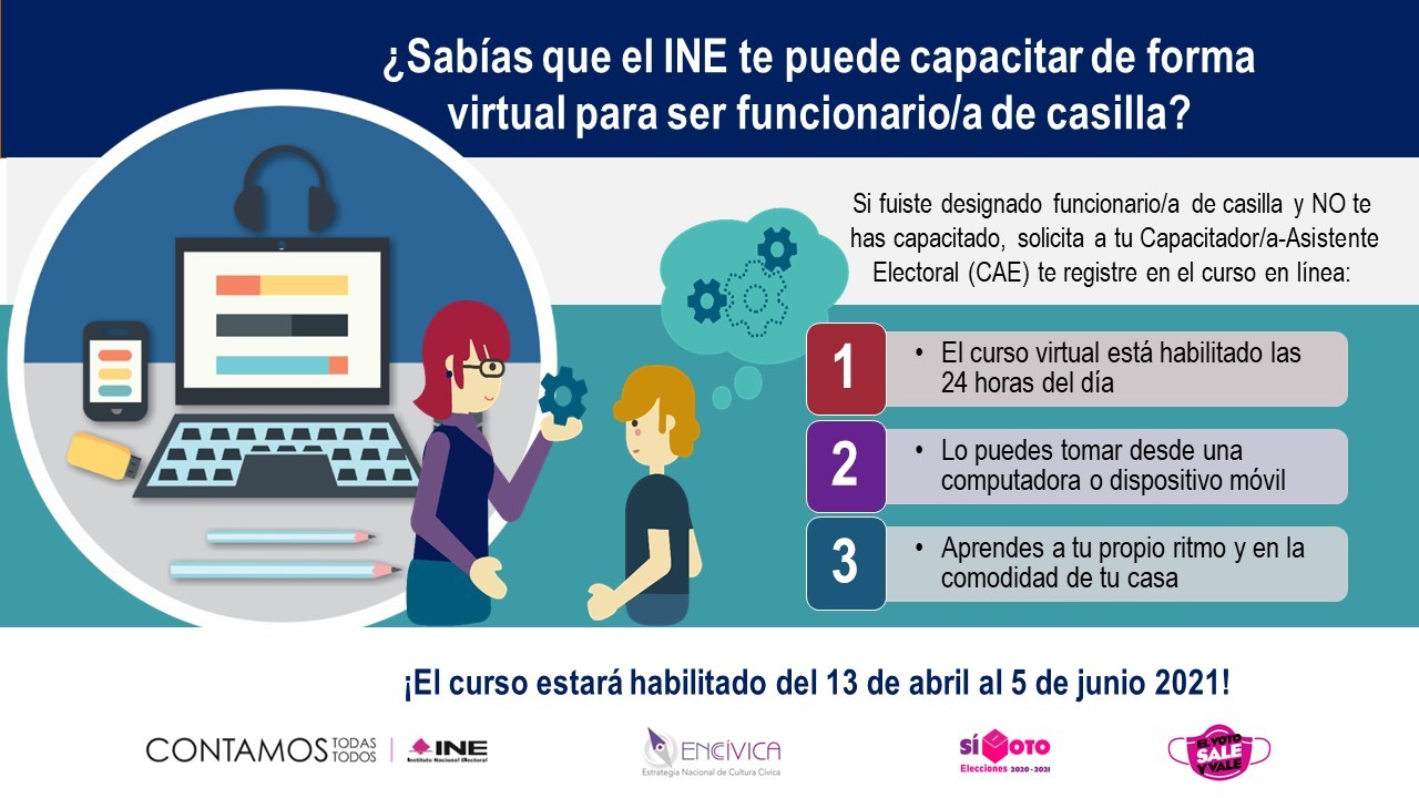 INE continúa con las actividades de la segunda etapa de capacitación electoral