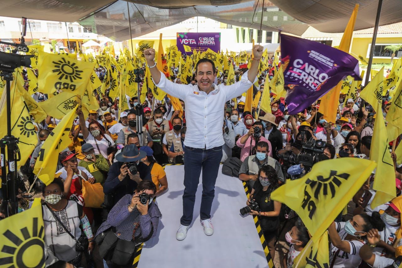 Los marrones amenazan y fabrican mentiras: Carlos Herrera frente a 15 mil personas en Zacapu