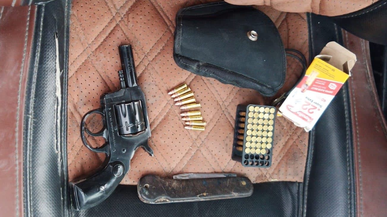 Asegura SSP a uno en posesión de un arma de fuego y cartuchos útiles.