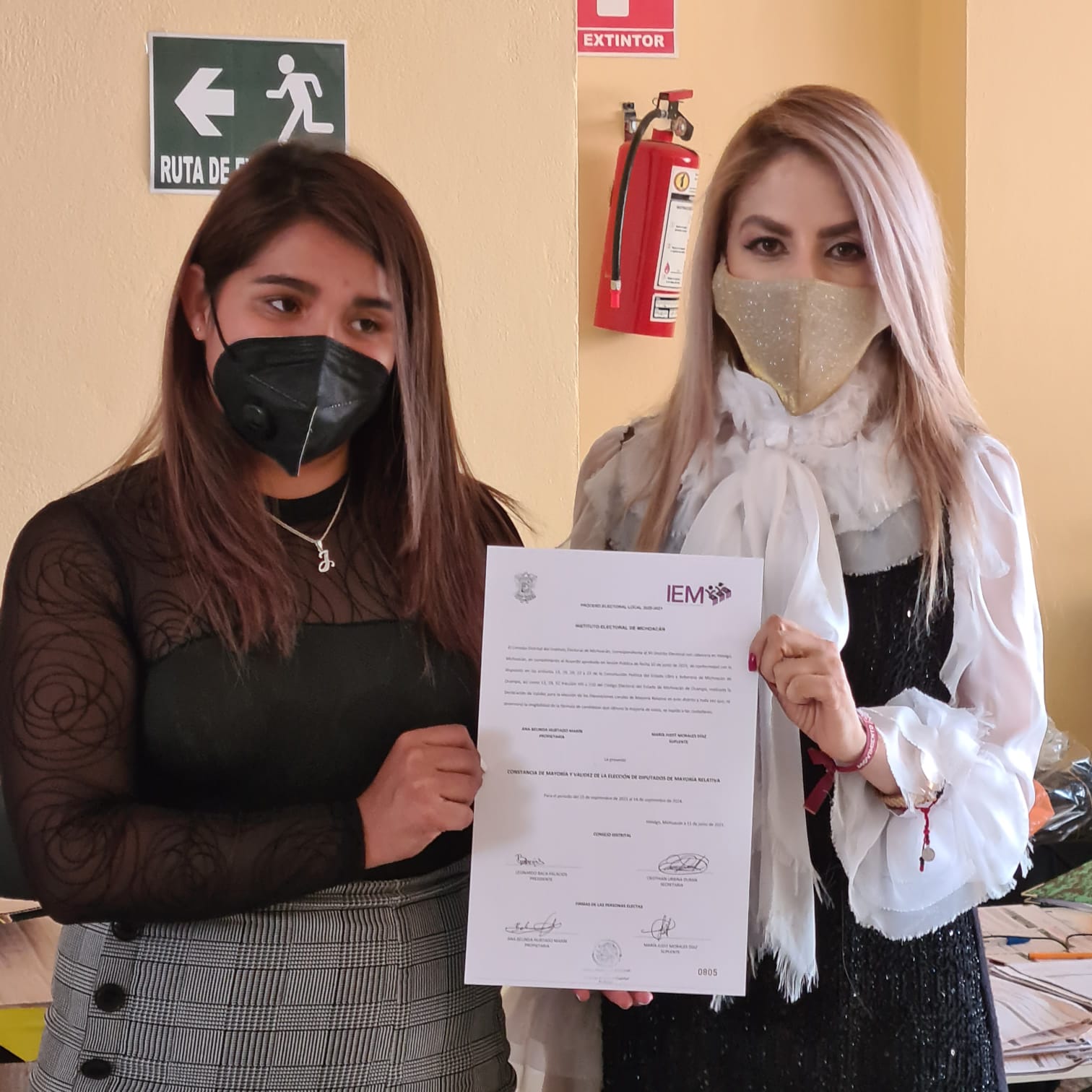 María Judith Morales recibió constancia de mayoría como Diputada Local suplente