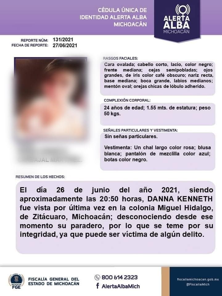 Localizan el cuerpo sin vida de joven reportada como desaparecida en Zitácuaro.