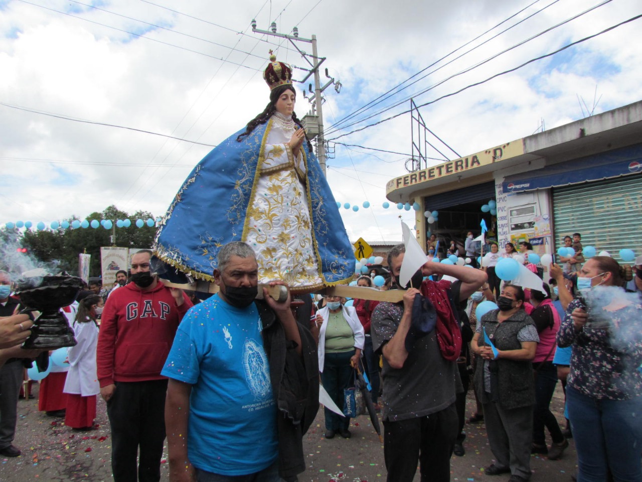 Parroquia del rincón de Dolores da bienvenida a Virgen Peregrina de la Salud
