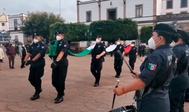 Participó la SSP Municipal, en la conmemoración del CCX Aniversario de la SJNA en Zitácuaro