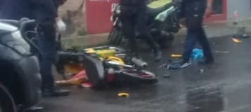 Una persona lesionada al sufrir un accidente en la Colonia La Mangana en Cd. Hidalgo