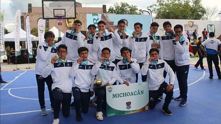 Michoacán gana medalla de oro en basquetbol en Olimpiada Nacional