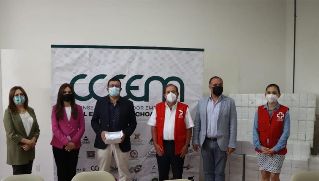 DONA CCEEM 20 MIL CUBREBOCAS A LA CRUZ ROJA DELEGACIÓN MORELIA