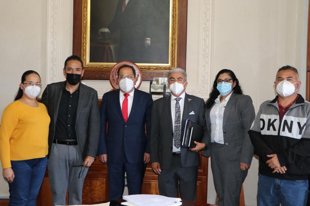 José Luis Téllez se reunió nuevos directivos del Hospital Regional de Ciudad Hidalgo