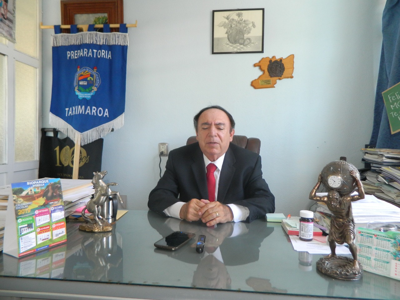 En Preparatoria Taximaroa se está ampliando una de sus techumbres