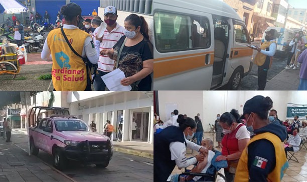En Zitácuaro, la SSP Municipal continua con mensaje a ciudadanos sobre cuidado de COVID-19 y su variante Delta