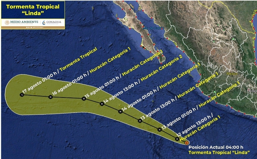 Pide PC estatal estar atentos a condiciones de lluvia por paso de tormenta tropical 
