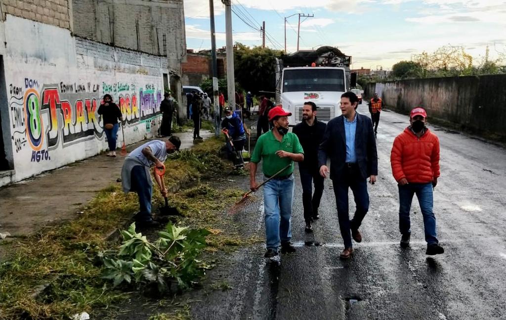 Supervisa Alfonso Martínez jornada dominical de limpieza en márgenes del Río Grande