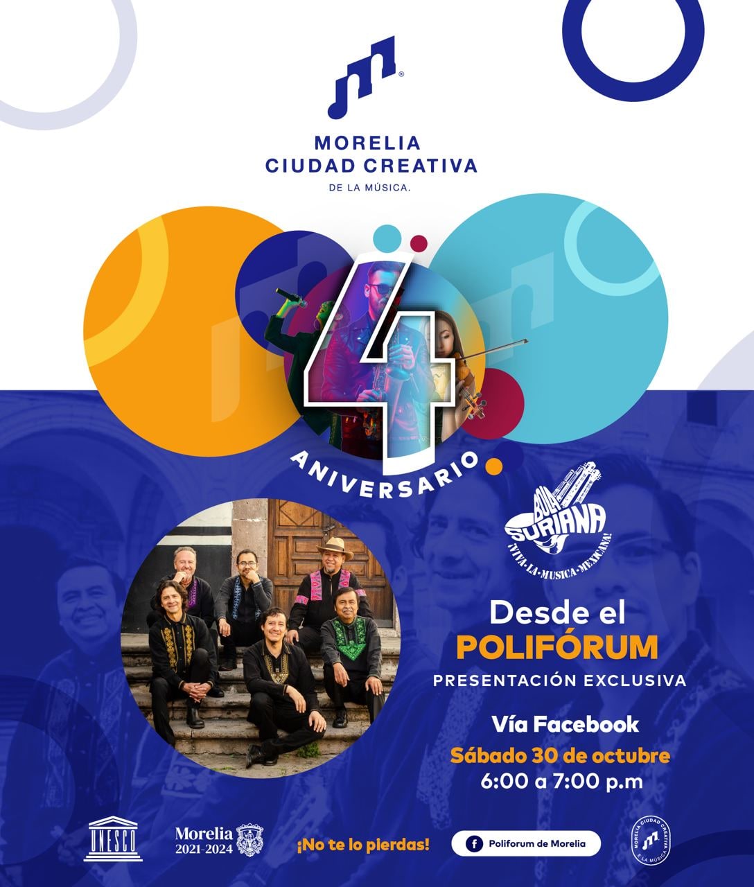 Polifórum de Morelia, una extensión más del 4to Aniversario de Morelia Ciudad Creativa de la Música