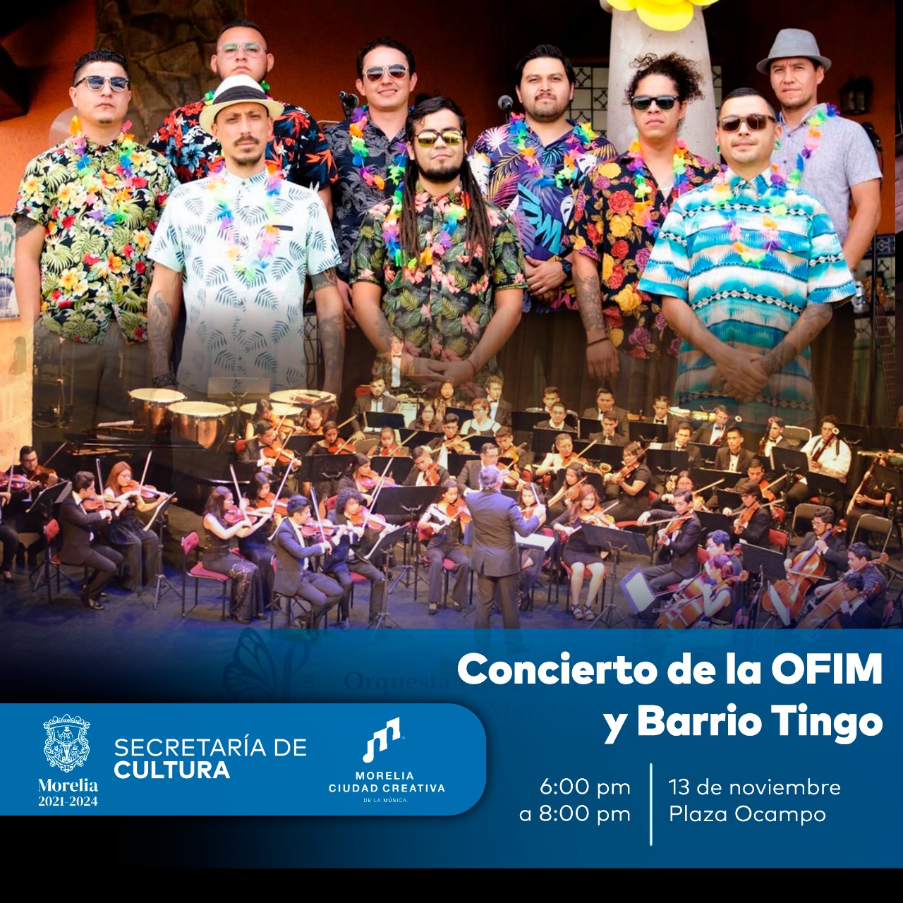 La OFIM y Barrio Tingo se unen para gran concierto en el Centro