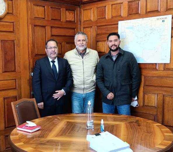 José Luis Téllez se reunió con el Secretario de Comunicaciones y Obras Públicas del Estado de Michoacán