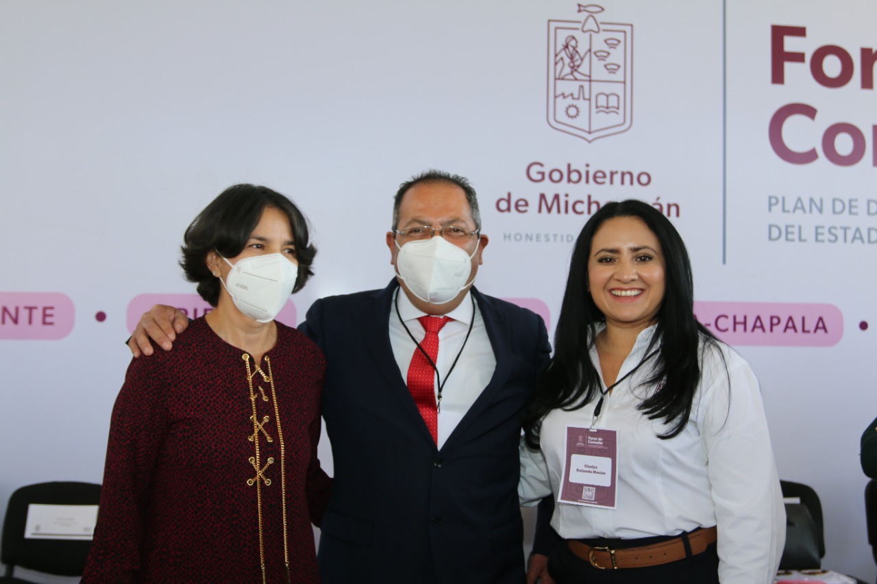 José Luis Téllez y Gladys Butanda Macías arrancaron los trabajos del Foro de Consulta para la Elaboración del Plan de Desarrollo Integral del Estado de Michoacán 2021-2027 “Manejo Sostenible del Patrimonio Natural y Biocultural”