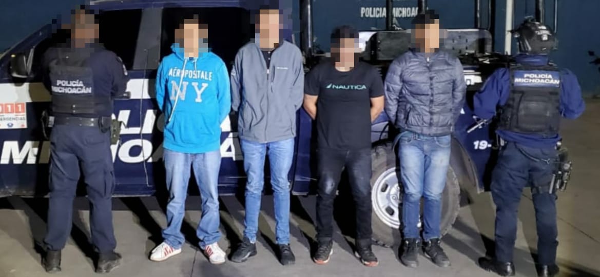 Aseguraron a cuatro presuntos miembros de la célula delincuencial