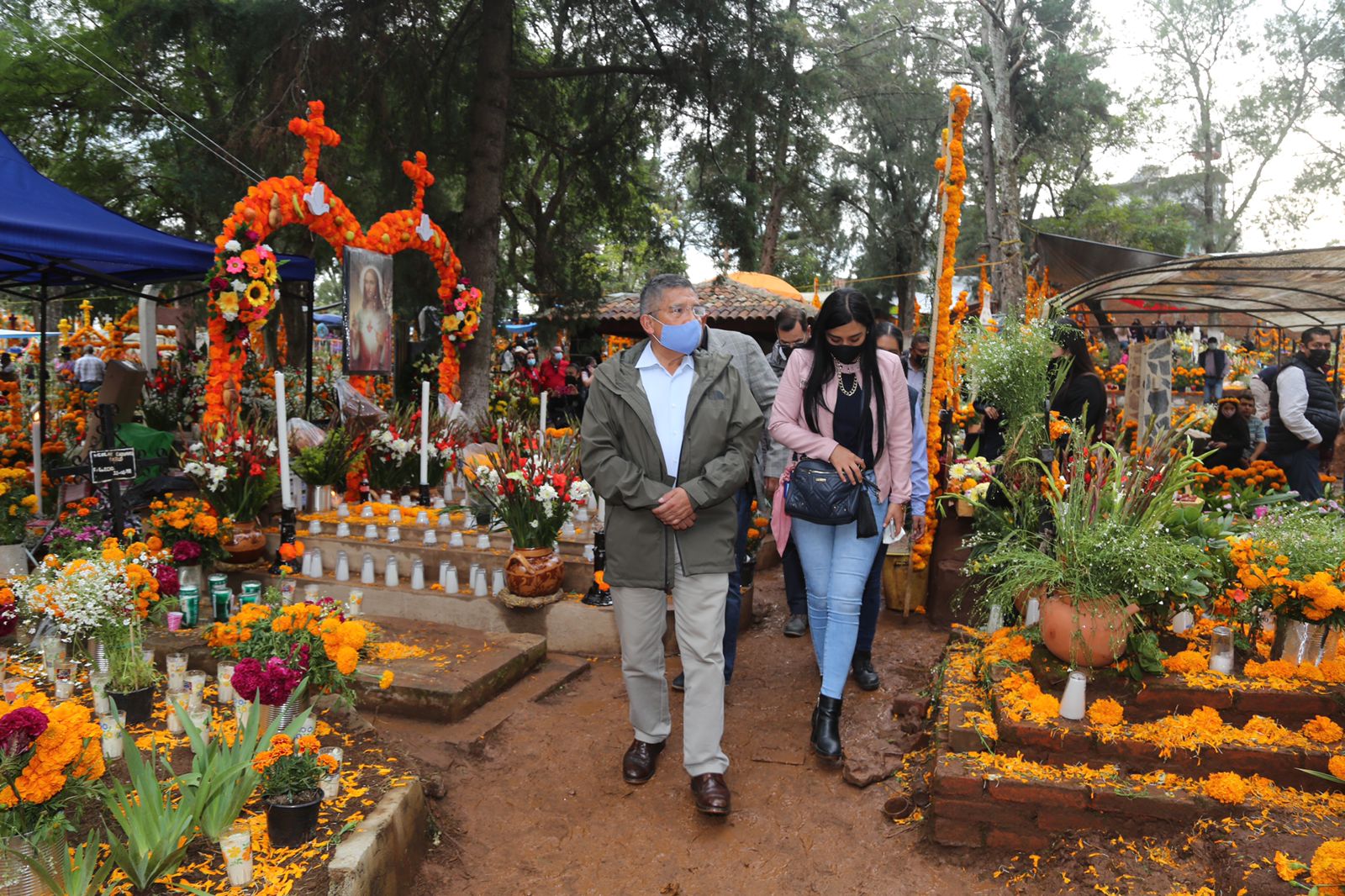 Ortega Reyes dirige operativo de seguridad de Noche de Muertos en la Región Lacustre.