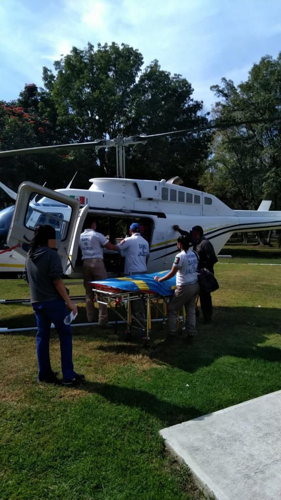SSP y SSM trasladan vía aérea a una menor de edad para atención médica urgente