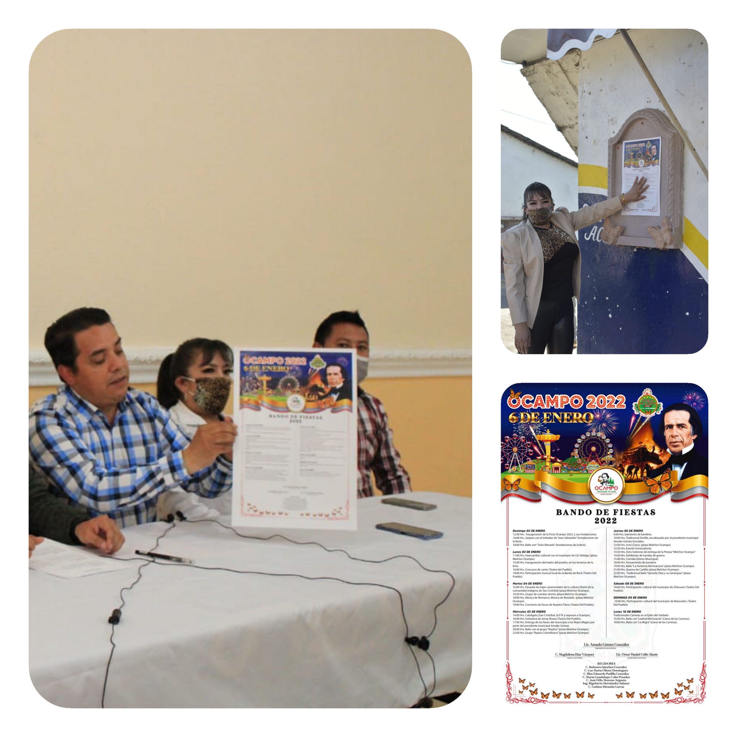 Presenta Amado Gómez bando de las Fiestas Ocampo 2022