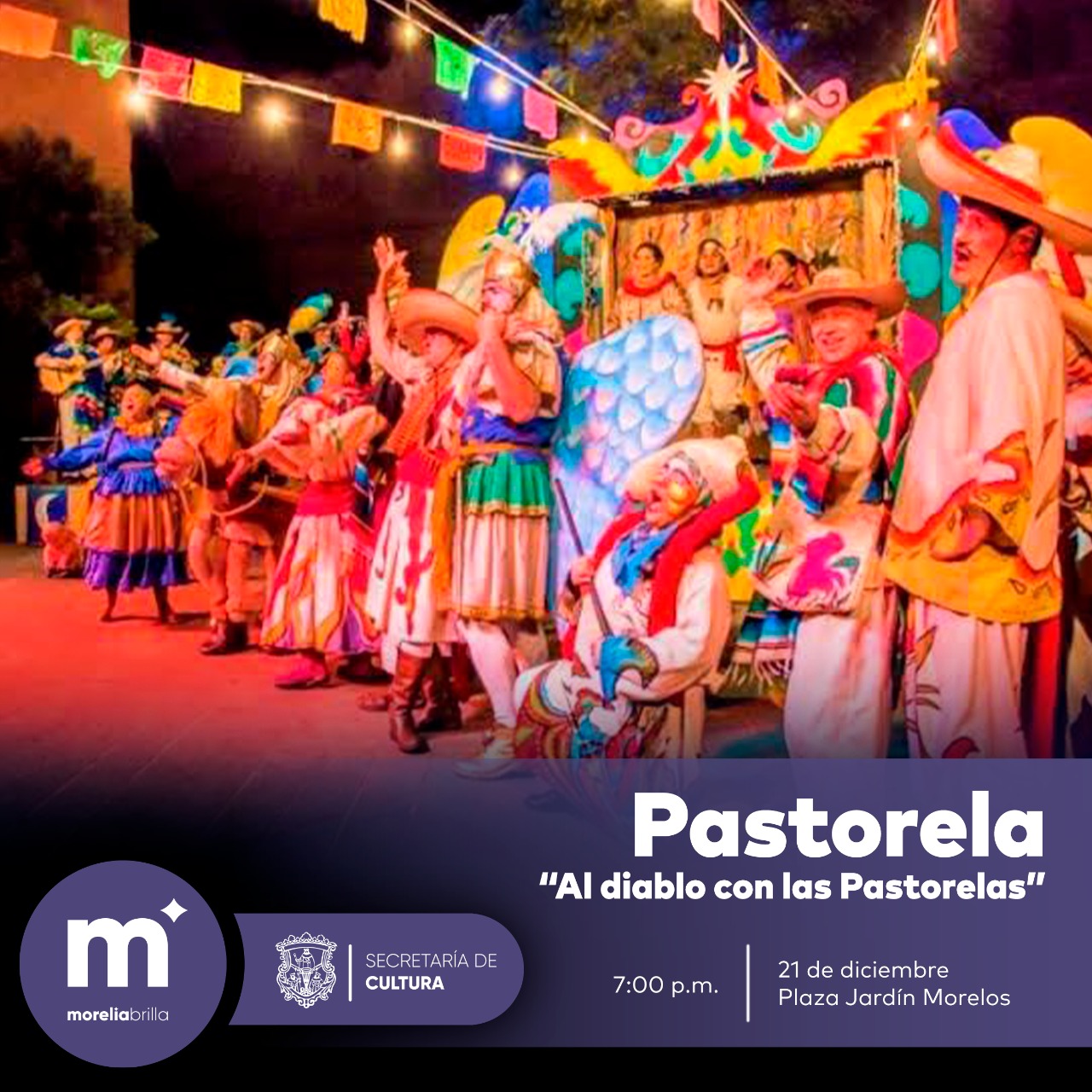 Pastorela y concierto navideño, este martes en Morelia