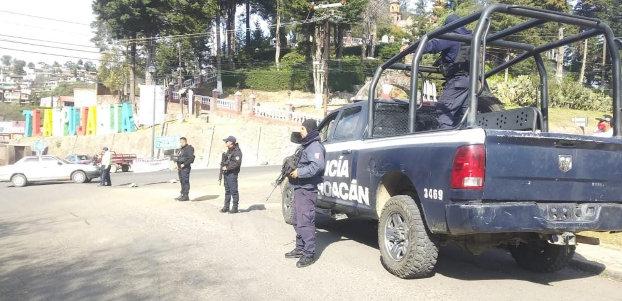 SSP continúa con operativo para mantener la paz, en Tlalpujahua