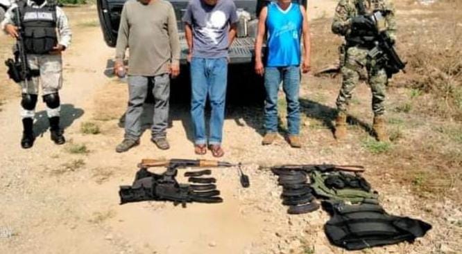 Capturan a tres presuntos delincuentes en la localidad de Chocola